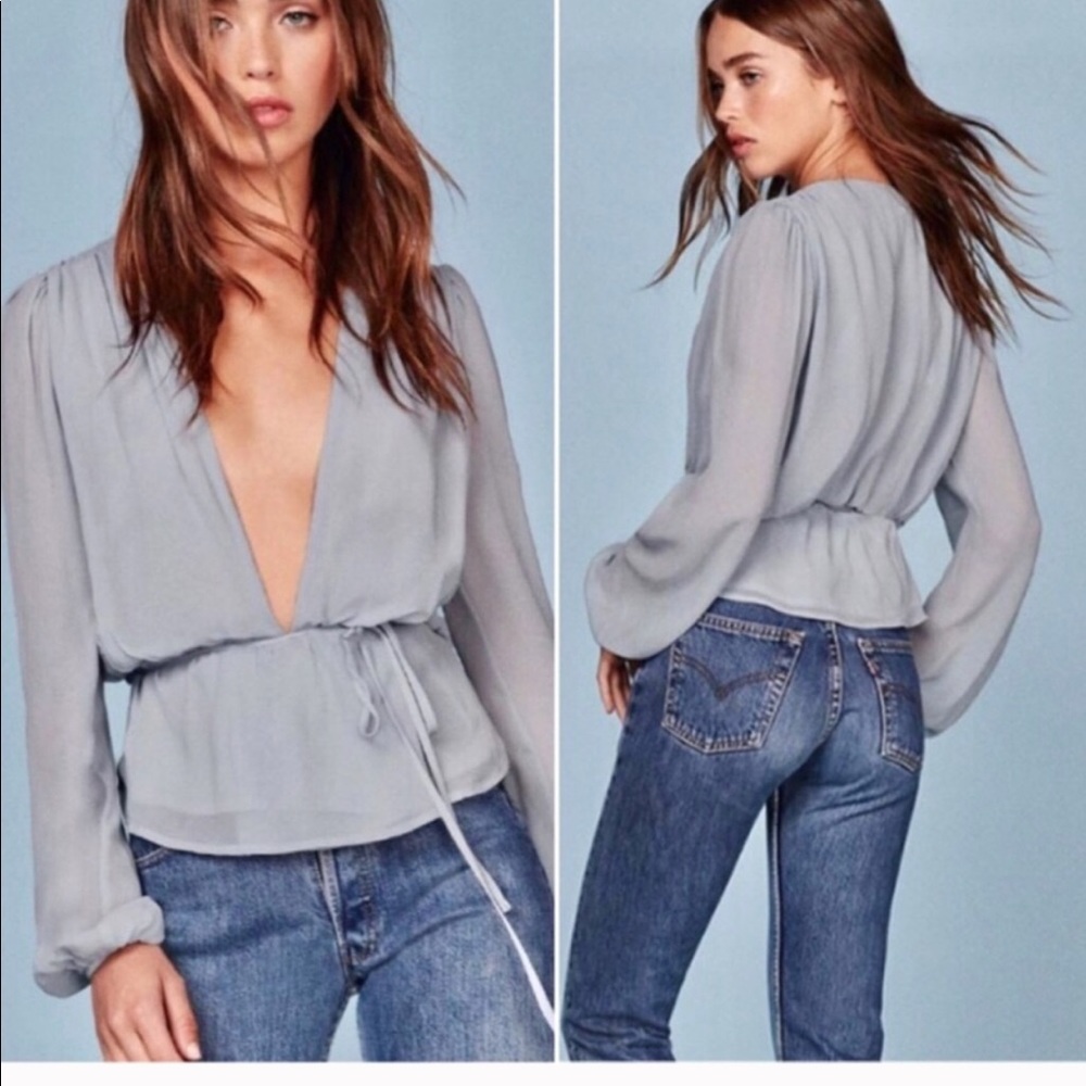 NWOT// Reformation Wrap Top